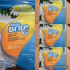 80 Packs Ecosense MelaBrite Plus Oxi Color Safe Whitener New